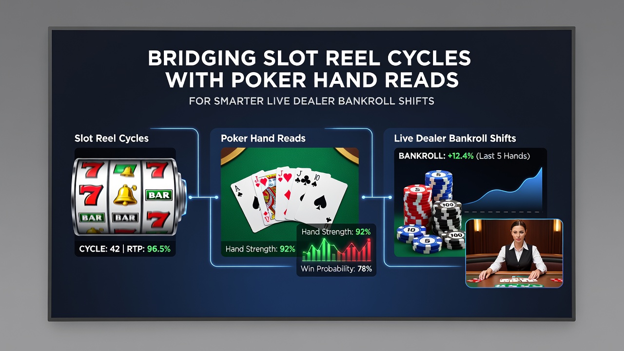 Live dealer table with players managing chips and observing game flow during bankroll transition