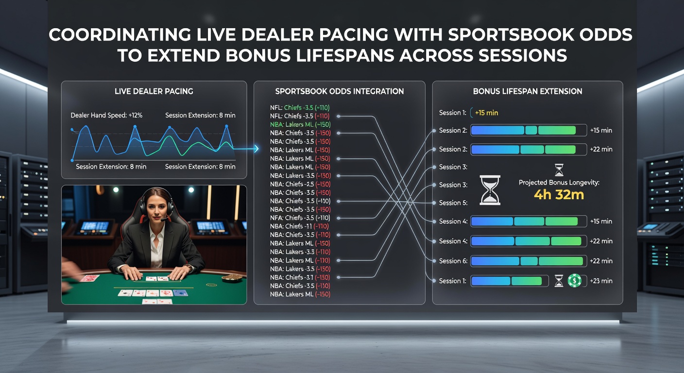 Split screen view of live dealer roulette wheel and real-time sportsbook odds board with timing indicators